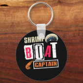 海老ボートキャプテンシュリンピングクルージング キーホルダー (正面)