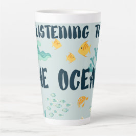 海聞、地球の日、海の動物へ カフェラテマグ