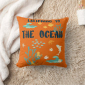 海聞、地球の日、海の動物へ クッション (ブランケット)