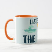 海聞、地球の日、海の動物へ マグカップ (左)