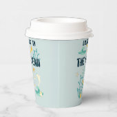 海聞、地球の日、海の動物へ 紙コップ (右)