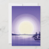 海背景 招待状 (正面)