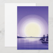 海背景 招待状 (正面/裏面)