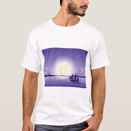 海背景 Tシャツ (正面)