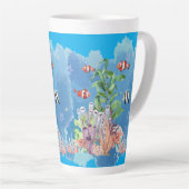 海自然 カフェラテマグ (右アングル)