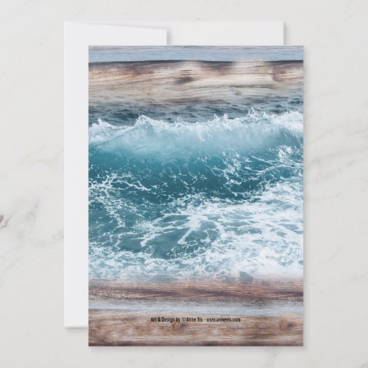 海航海のいかりブライダルシャワー招待 招待状 (裏面)