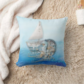 海航海のなタツノオトシゴ及び魚-すべての選択 クッション (ブランケット)