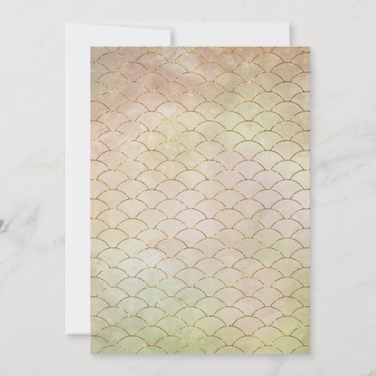 海航海のの下の人魚のバチェロレッテ 招待状 (裏面)