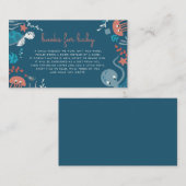 海航海のの本の下で可愛いベビー エンクロージャーカード (正面/裏面)