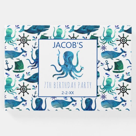 海航海のの水の下でタコ ゲストブック (正面)