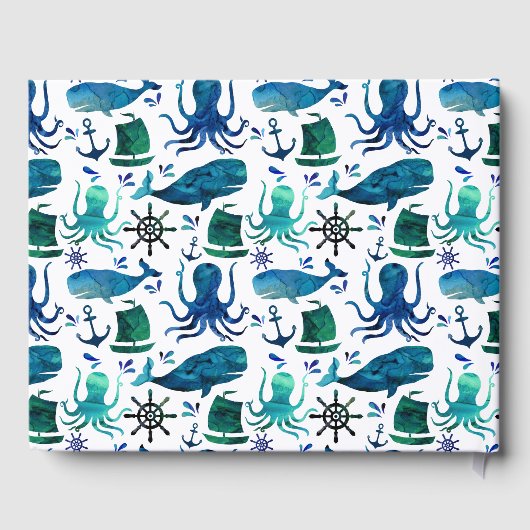 海航海のの水の下でタコ ゲストブック (裏面)