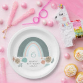 海航海のの誕生日会の下に虹 ペーパープレート (パーティー)