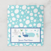 海航海のの赤ちゃんシャワーの下で プレイスカード (外部開封)