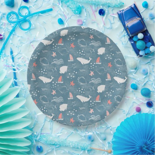 海航海のの赤ちゃんシャワーの下で ペーパープレート (パーティー)