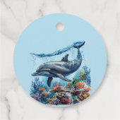 海航海のの赤ちゃんシャワーの下の青い少年 フェイバータグ (裏面)