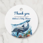 海航海のの赤ちゃんシャワーの下の青い少年 フェイバータグ (正面)