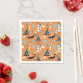 海航海のオレンジ スタンダードカクテルナプキン (インサイチュ)