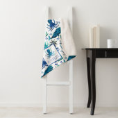 海航海のタコの下の青い水色 シェルパブランケット (インサイチュ)