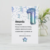 海航海のバルーン1st誕生日招待状 招待状 (スタンド正面)