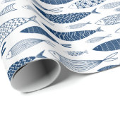 海航海のビーチ魚型 ラッピングペーパー (ロールコーナー)