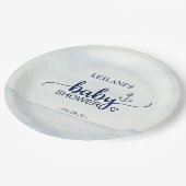 海航海のベビーシャワーいかり ペーパープレート (アングル)