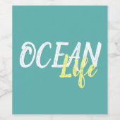 海航海のライフレタリング ワインラベル (シングルラベル)