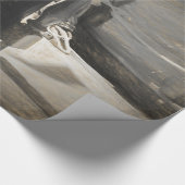 海航海のヴィンテージ海軍艦Sepia Costal Art ラッピングペーパー (角)