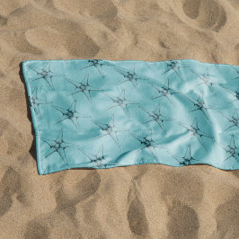 海航海の中のモダンヒトデ ビーチタオル