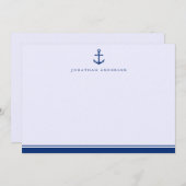 海航海の事海軍ブルーいかり通信 ノートカード (正面/裏面)