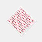 海航海の動物パターンロブスターカニの乗馬 スタンダードカクテルナプキン (角)