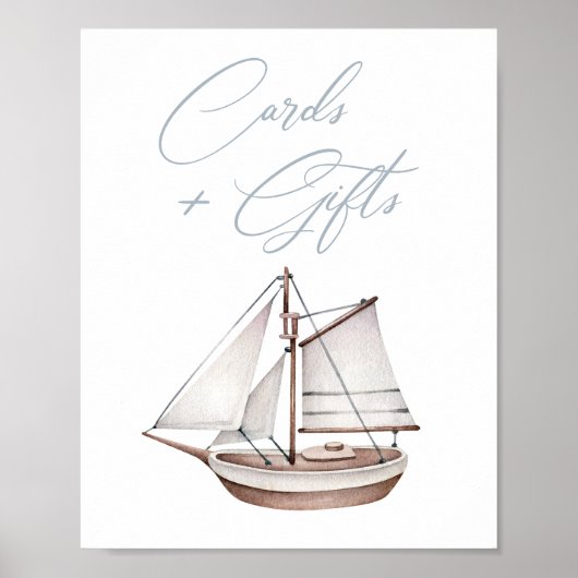 海航海の帆船カード及びギフトサイン ポスター (正面)