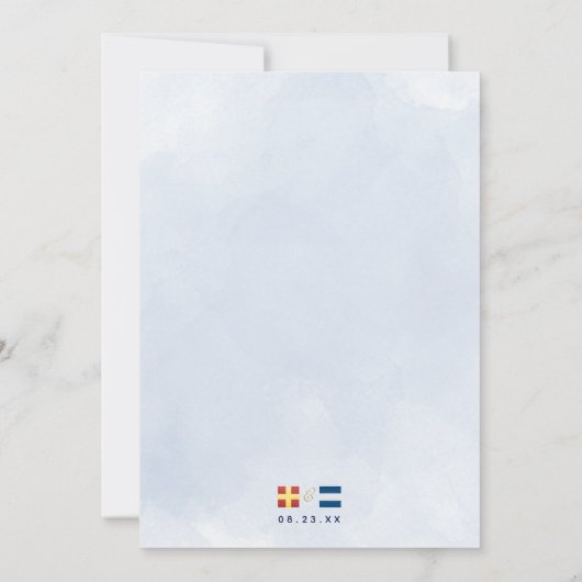 海航海の旗モノグ結婚ラ救ムのD セーブザデート (裏面)