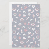 海航海の模様 便箋 (正面/裏面)