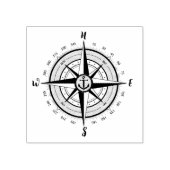 海航海の海底方位 ラバースタンプ (インプリント)