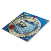 海航海の生伝統的陶技五号 タイル (側面)