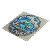 海航海の生伝統的陶磁芸術1 タイル (側面)