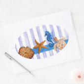 海航海の生 楕円形シール (封筒)