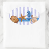 海航海の生 楕円形シール (バッグ)