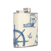 海航海の産詳細のテーマのマット フラスク (右)