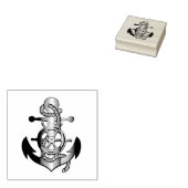 海航海の船車付いかり ラバースタンプ (押印)