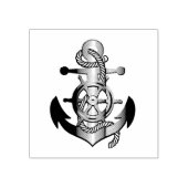 海航海の船車付いかり ラバースタンプ (インプリント)