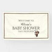 海航海の貝の蝶の背景の下 横断幕 (横)