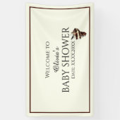 海航海の貝の蝶の背景の下 横断幕 (縦)