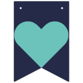 海航海の軍ティール（緑がかった色） バンティングフラッグ (第2の旗)