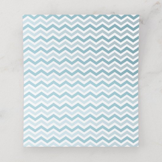 海航海の青の男の子の赤ちゃんのシャワーの下で鯨 プレイスカード (内部開封)