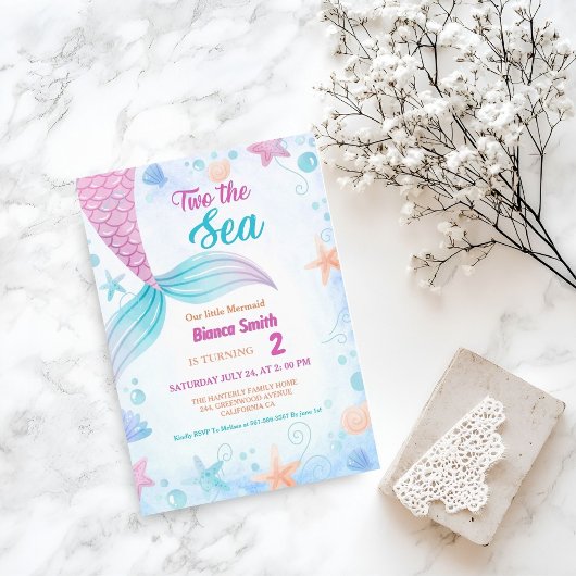 海航海の2歳の誕生日パーティー 招待状