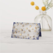 海船上金ゴールドと海軍航海の プレイスカード (裏面)