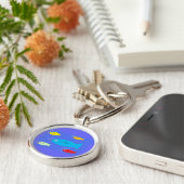 海色の魚のkeychain キーホルダー (側面)
