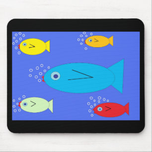 海色の魚のmousepad マウスパッド