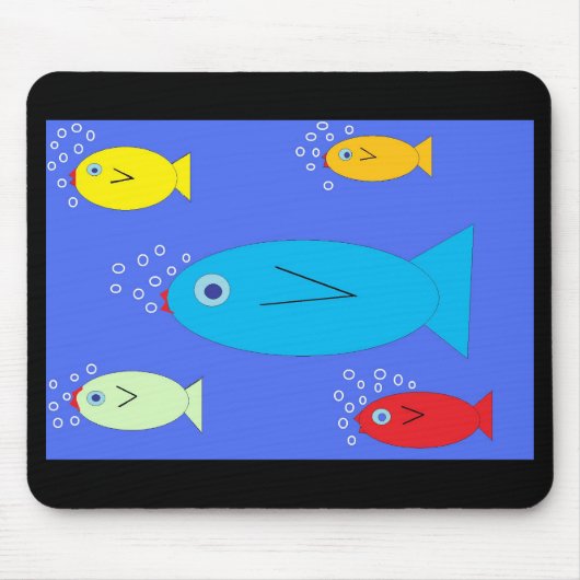 海色の魚のmousepad マウスパッド (正面)